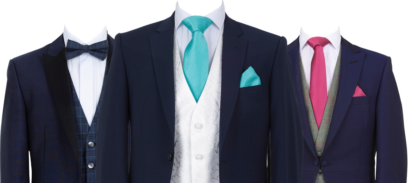 Viceroy - Blue Herringbone Tweed Suit - Tweed Suits